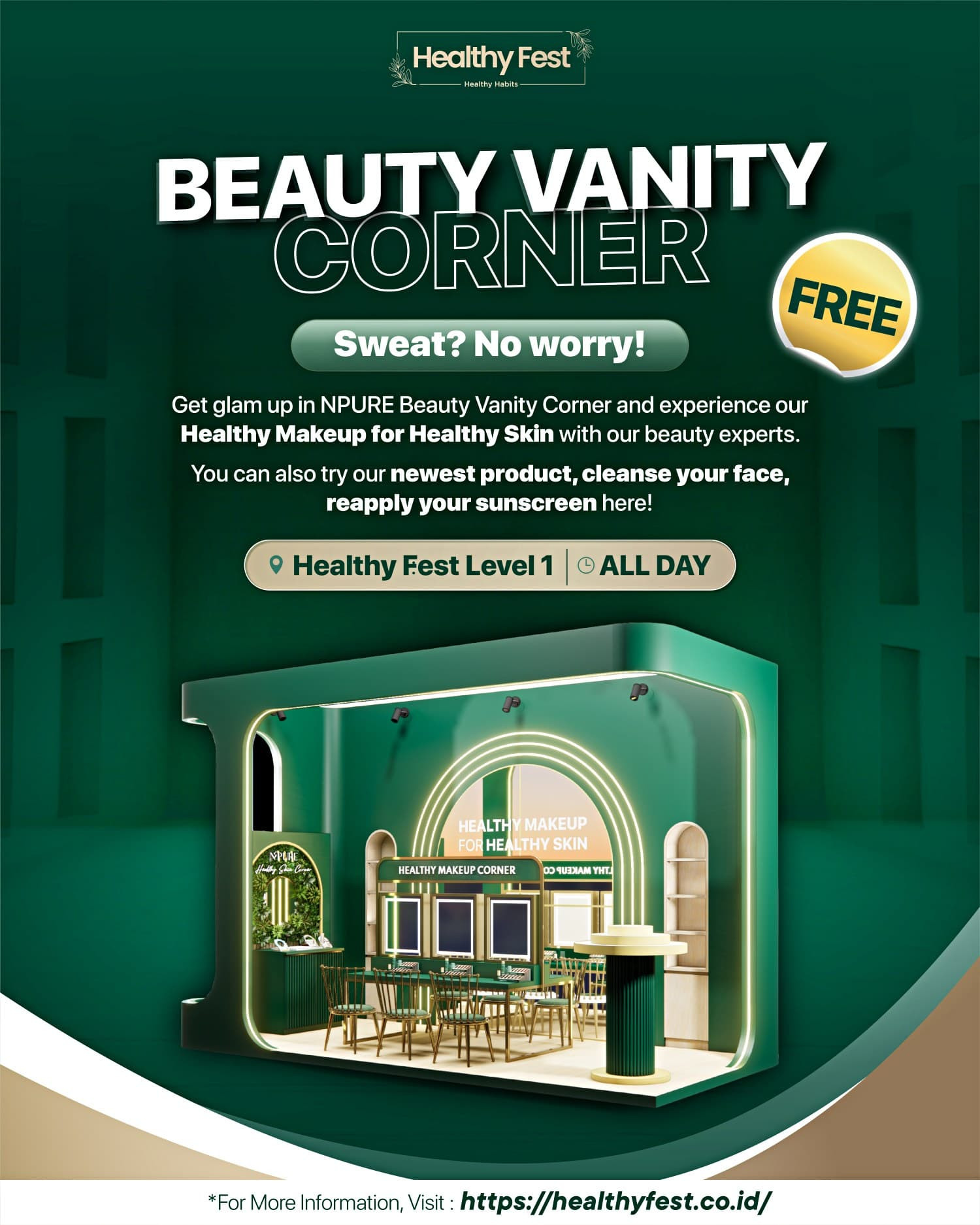 Beauty Vanity Corner - Healthy Fest by NPURE