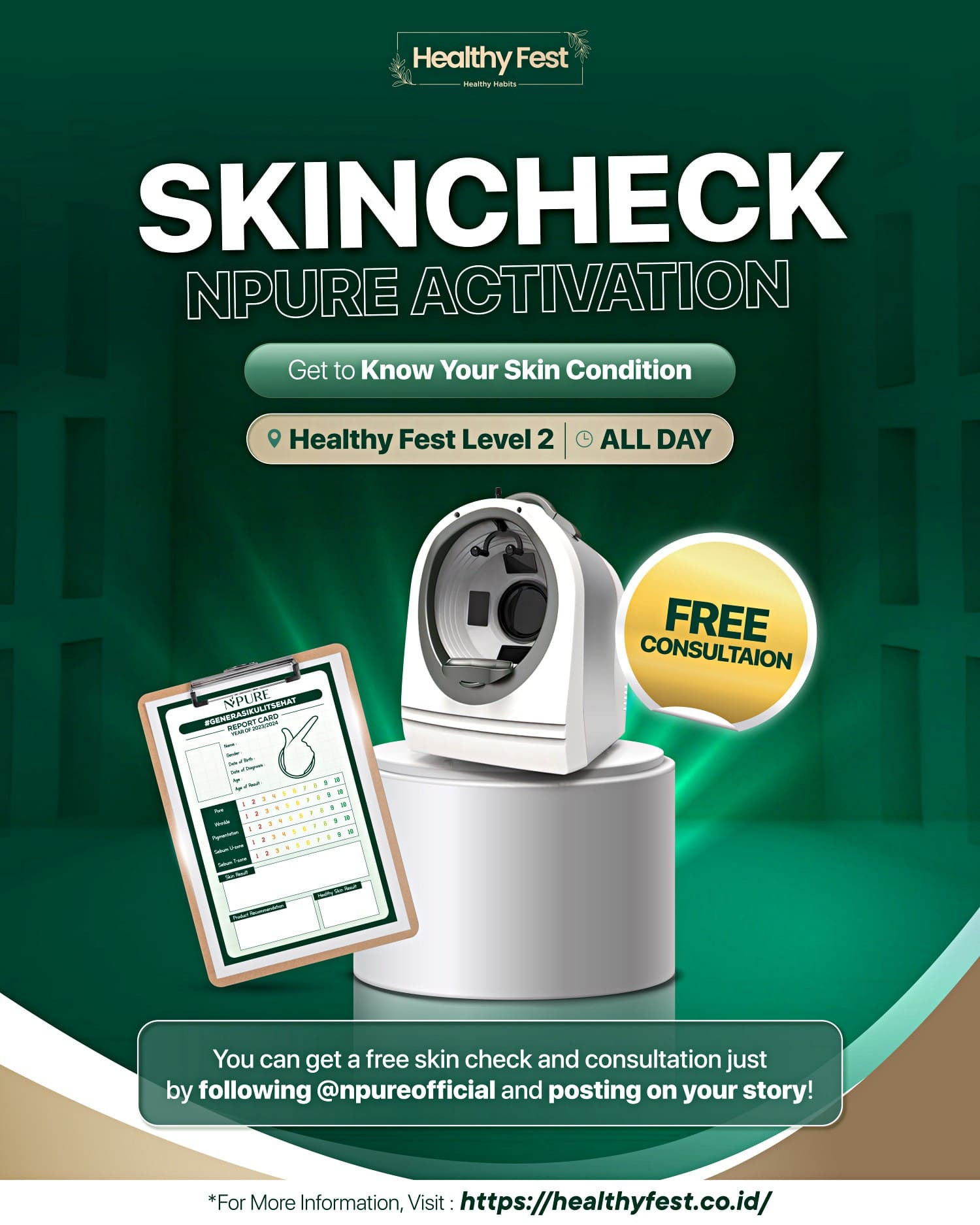 Skin Check - Healthy Fest 2024 by NPURE